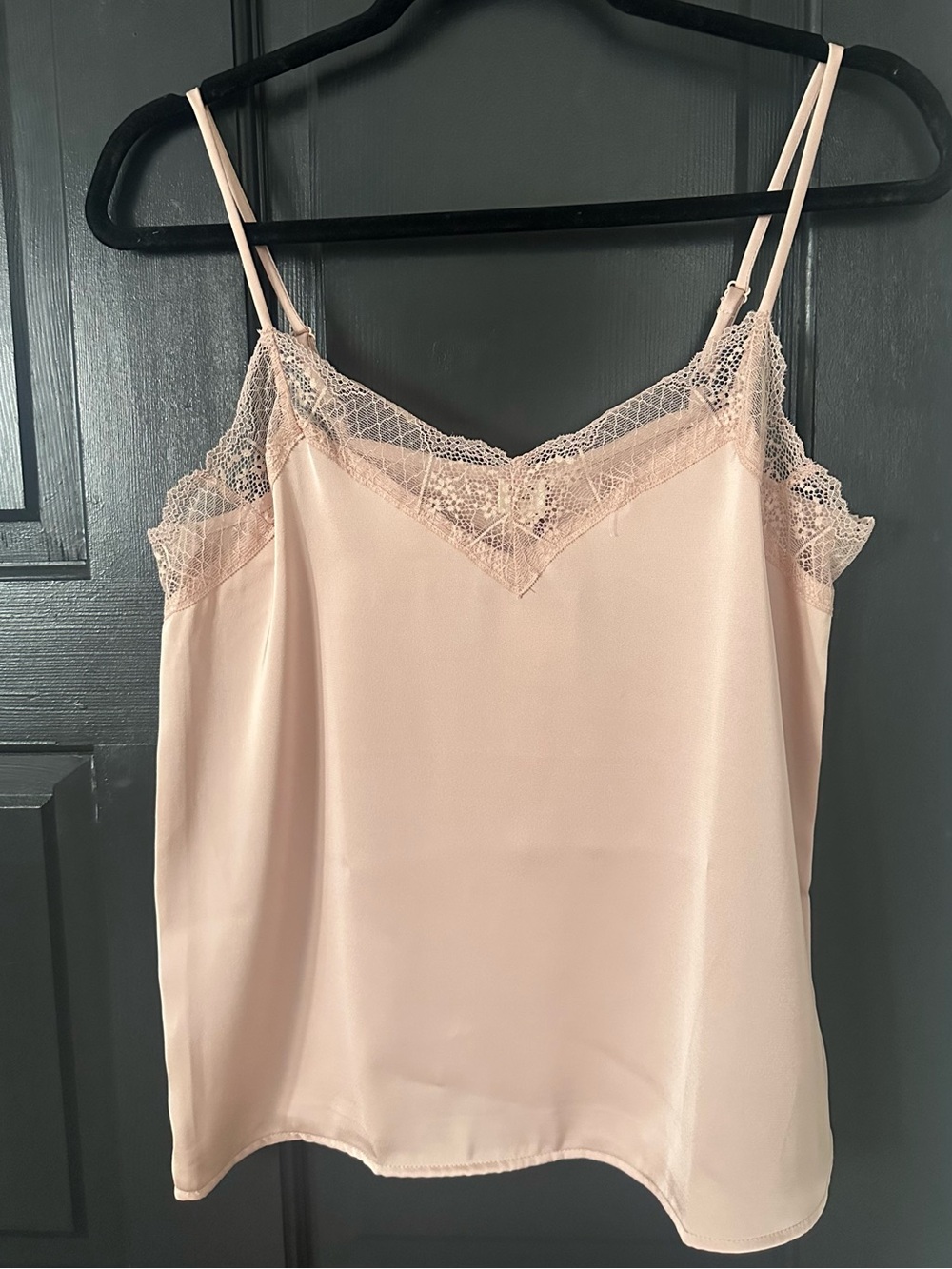 Women's Lace Trim Camisole - Blush Pink